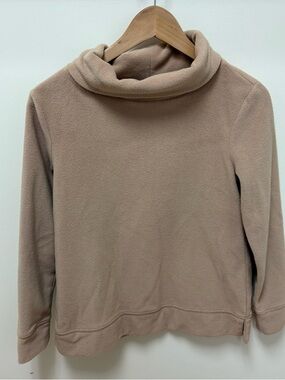 Talbots Cozy Roll-Neck Fleece Pullover